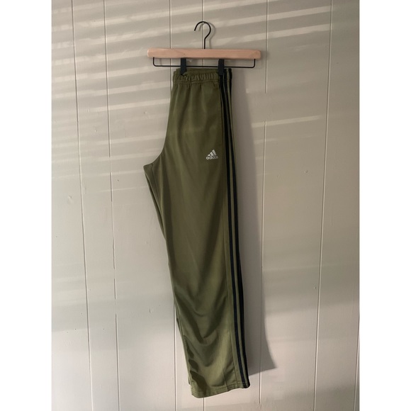 adidas Other - Adidas Army Green w/ Black Stripe Track Pant